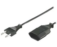 Deltaco Wentronic Goobay Euro ilgintuvas, 3 m, juodas – euro kištukas (C tipas, CEE 7/16) > euro lizdas (C tipas, CEE 7/16) (50508)