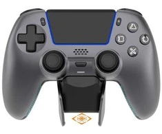 Pelė Deltaco Gaming GAM-199-STEELGRAY kontroler gier Pilka, Metaliczny, Plienas Bluetooth/USB Gamepad PlayStation 5, Android, iOS