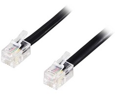 Deltacoimp Modulinis kabelis 4P4C (RJ9/RJ10/RJ22)>4P4C (RJ9/RJ10/RJ22) 10 m