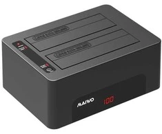 Deltacoimp Dviejų lizdų HDD/SSD prijungimo stotelė USB 3.1 Gen 1 USBA 5 Gbps