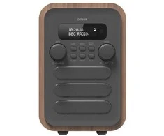 Denver DAB-48GREY, Asmeninis, Skaitmeninis, DAB+, FM, 2,5 W, 3,5 mm, Pilka, Medinis