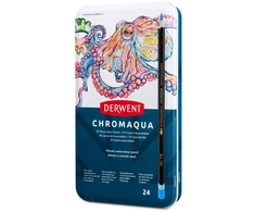 Derwent Chromaqua akvareliniai pieštukai – 24 vnt.