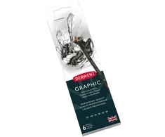 Derwent – grafiniai pieštukai skarda (6 vnt) (601008)