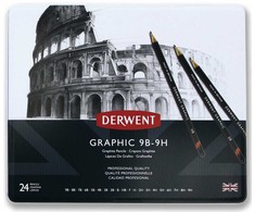 Derwent - Graphic Pieštukas Set, 24 Tin