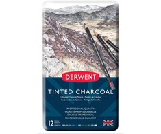 Artequipment Derwent Tinted Charcoal pencil 12stk tin