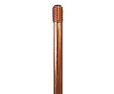 Desitek įžeminimo smaigas su sriegiu - 14,2 mm, 2 m, Cu/Fe