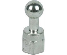 DESITEK rutulinė galvutė 20 mm tiesi, su M12 vidiniu sriegiu