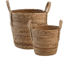 Lumarko Det Gamle Apotek Basket set, H 32/26 cm, Dia. 26/23 cm, 2-pack, Natural (27394029)