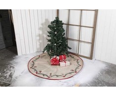 Kalėdinė dekoracija CHRISTMAS_TO Kilimėlis po eglute Det Gamle Apotek, skersmuo 100 cm, klasikinės šventės, ruda