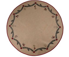 Kalėdinė dekoracija CHRISTMAS_TO Kilimėlis po eglute Det Gamle Apotek, skersmuo 100 cm, klasikinės šventės, ruda