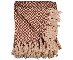 Monroe Det Gamle Apotek Throw, W 130 x L 180 cm, Rust, 100% cotton, OEKO-TEX (57701006)