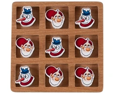 Kontext Det Gamle Apotek Tic Tac Toe, H 11.9 cm, W 11.9 cm, D 1.5 cm, 1/box, Natural, Julius (16001737)