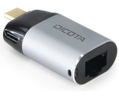 Adapteris USB Dicota USB-C - RJ-45 Sidabrinė (D32048)