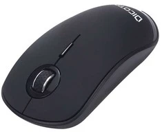 Kompiuterio Pelė - DICOTA D32003 Silent V2 Abiejų Rankų 800/1200/1600 DPI Juoda