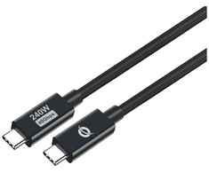 Kabelis USB Conceptronic USB-C - USB-C 1.2 m Juodas (ETTA04B12)