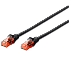 Digitus 15 m Cat6 U/UTP, 15 m, Cat6, U/UTP (UTP), RJ-45, RJ-45, juodas