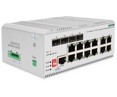 Šakotuvas Digitus DN-651139 tinklo komutatorius Valdomas L2 Gigabit Ethernet (10/100/1000) Pilka