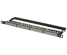 „Digitus Patch panel“ 19 "1U 24x RJ45 LSA cat.6 (DN-91624S- SL-SH)