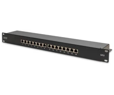 Digitus CAT 6, E klasės pataisų pultas, IEEE 802.3af, IEEE 802.3at, RJ-45, auksinis, 26/22, 30 N, tvirtinimas prie stovo