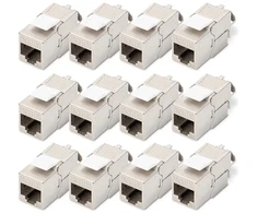 „Digitus Modulis CAT 6A Keystone“ ekranuota, be įrankių montuojama jungtis - 12 vnt.