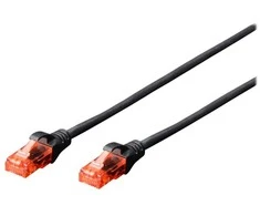 Digitus RJ45, S / FTP, 0,25m, Juodas (543779)