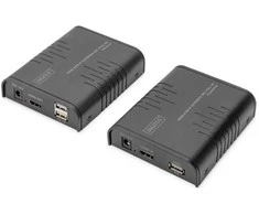 Assmann elektroninis DIGITUS IP KVM plėstuvo rinkinys 120m vienas su daugeliu 1080p/60Hz