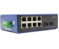 Šakotuvas Digitus INDUSTRIE 8+2-PORT E POE SWITCH - 8 PORT GE POE RJ452 GE SFP PORT