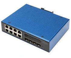 Šakotuvas Digitus IND. 8+4SFP+PORT L MAN E SWITCH - L MANAGED 8XGE RJ454 SFP+ PORT