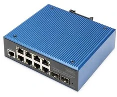 Šakotuvas Jungiklis Digitus DIGITUS Switch 8+2-Port L2 valdomas Gigabit Ethernet PoE
