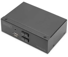 „Digitus Switch“ „Digitus KVM 2x1 DP“ jungiklis, DP išvestis, USB garsiakalbis
