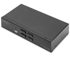 Przełącznik Digitus DIGITUS KVM jungiklis, 4K60HZ, 4x1 DP įvestis, 1x DP USB išvestis