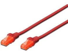 Digitus 30 m Cat6 U/UTP, 30 m, Cat6, U/UTP (UTP), RJ-45, RJ-45, raudonas