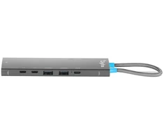 Digitus Doko stotelė USB-C 11 prievadų, HDMI 8K/30Hz + HDMI 4K/60Hz, 3x USB-A + 2x USB-C 3.2 Gen1, 2x USB-A 2.0, RJ45, Power Delivery 100W, MST/SST