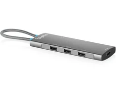 Digitus USB-C prijungimo stotelė, 8 prievadų, universali, USB Type-C, pilka