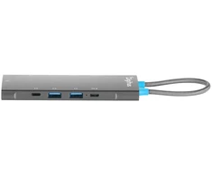 Digitus Doko stotelė USB-C 9 prievadų, 2x HDMI 4K/60Hz, 4x USB-A + 1x USB-C 3.2 Gen1, RJ45 Gigabit, Power Delivery 100W, MST/SST, kabelis 18 cm