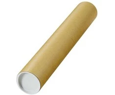 „MAILmedia“ pašto vamzdelis, vidiniai matmenys: 500 x 80 mm, išoriniai matmenys: 525 x 84 mm, pagamintas iš rudo kartono, su plastiku (550037)