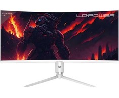 LC-Power 86,36 cm (34 colių) LC-M34-Q-C-PRO DP+HDMI+USB-A/-C+RJ45 monitorius