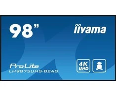 Monitorius Iiyama iyama ProLite LH9875UHS-B2AG – 98 colių įstrižainės klasės (97,5 colio matomas) LED ekranas su foniniu apšvietimu – skaitmeniniai ženklai – su įmontuotu medijos grotuvu / pasirenkama kompiuterio lizdo galimybė – 4K UHD (2160p) 3840 x 2160