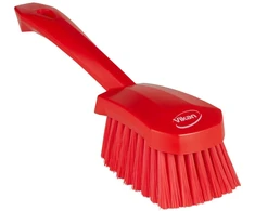 Vikan Dishwashing brush, , 27cm, red, polyester/PP/stainless steel, w/short handle, soft (41984)
