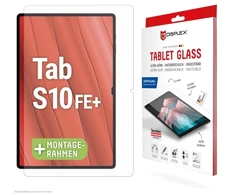 Displex Planšetinio kompiuterio ekrano apsauginė plėvelė iš grūdinto stiklo (9H) Samsung Galaxy Tab S10 FE+, ekologiškas tvirtinimo rėmelis, nedūžtanti, skaidri ekrano apsauginė plėvelė, 9H, 1 vnt.
