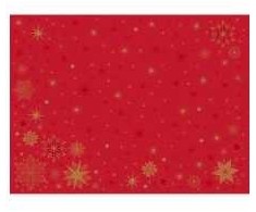 Stalo padėkliukai Bio Dunicel 30 x 40cm Stargazing Raudona, 5 pakeliai po 100 vnt. x 1 vnt./kartonas