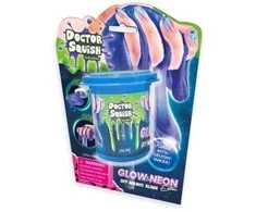 Doctor Squish Švytintys tamsoje ploni – mėlyni 100 g
