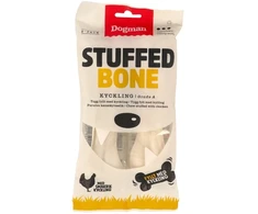 Dogman vištiena stuffed bone 2-p M