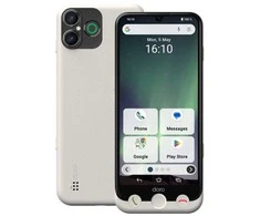 Doro Aurora 31, 15,5 cm (6,1"), 6 GB, 28 GB, 50 MP, „Android 14“, baltas