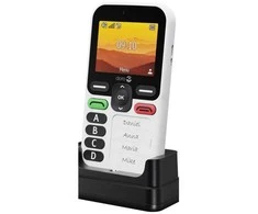 Doro Leva X10, Juostelinis, Viena SIM, 6,1 cm (2,4"), „Bluetooth“, 1150 mAh, Juoda, Balta