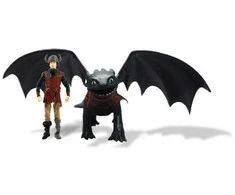 Dragons How to train your dragon Smok Szczerbatek i Czkawka Figurki Toothless &amp; Hiccup