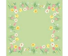Staltiesė Bio Dunicel Spring Melody 84 x 84 cm Floret, 20 vnt./pak.