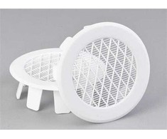Duka Ventilation Drenažo vamzdžio vožtuvas, tipas 95.3, ø75 mm, pilkas, 2 vnt.