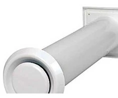 Duka Ventilation Sieninė ventiliacijos anga su tinkleliu nuo vabzdžių Ø100 mm, balta, 100 tipo