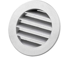 Duka Ventilation Duka DUSAV apvalus Ø125 mm - Aliuminis, aliuminis, su flanšu ir sujungimo mova